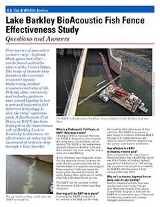 Lake Barkley BioAcoustic Fish Fence Effectiveness Study: Question and Answers and Project Status Update